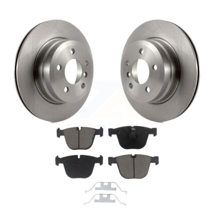 Rear Disc Brake Rotors And Ceramic Pads Kit For 2009 BMW X6 xDrive35i From 10 08 K8C-102046
