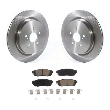 Rear Disc Brake Rotors And Ceramic Pads Kit For Lexus RX350 RX450h RX350L RX450hL K8C-102052