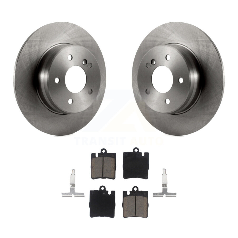 Rear Brake Rotor Ceramic Pad Kit For Mercedes-Benz C230 SLK350 CLK320 C280 E320 C240 C320 K8C-102060
