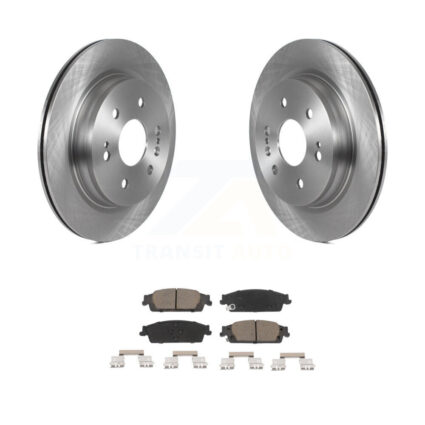 Rear Brake Rotors Ceramic Pad Kit For 2019 Chevrolet Silverado 1500 LD GMC Sierra Limited K8C-102062