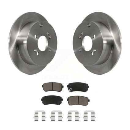Rear Disc Brake Rotors And Ceramic Pads Kit For 2006-2010 Hyundai Accent Kia Rio5 Rio K8C-102069