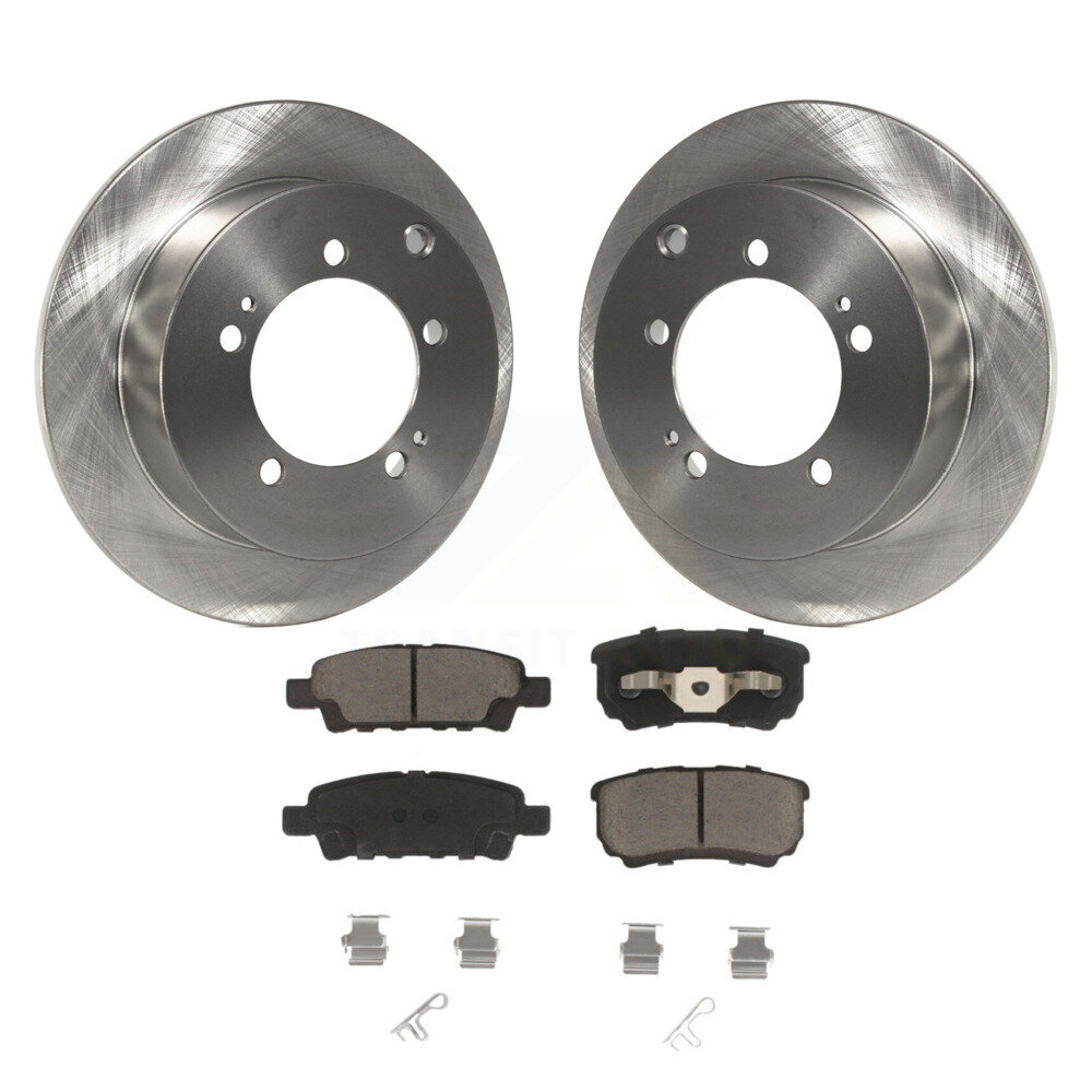Rear Disc Brake Rotors And Ceramic Pads Kit For Mitsubishi Lancer Outlander K8C-102076