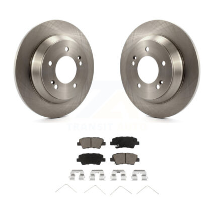 Rear Disc Brake Rotor & Ceramic Pad Kit For 2014-2017 Kia Rondo With Manual Parking K8C-102080