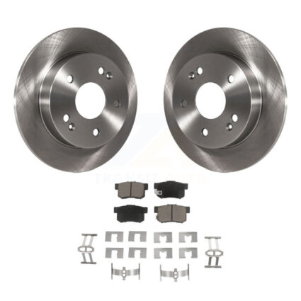 Rear Disc Brake Rotors And Ceramic Pads Kit For 1997-2001 Honda Prelude K8C-102081