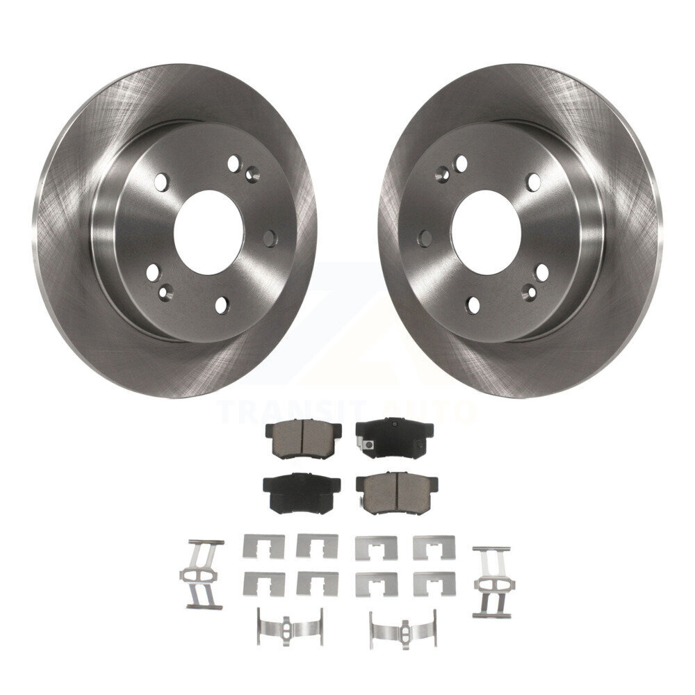 Rear Disc Brake Rotors And Ceramic Pads Kit For 1997-2001 Honda Prelude K8C-102081