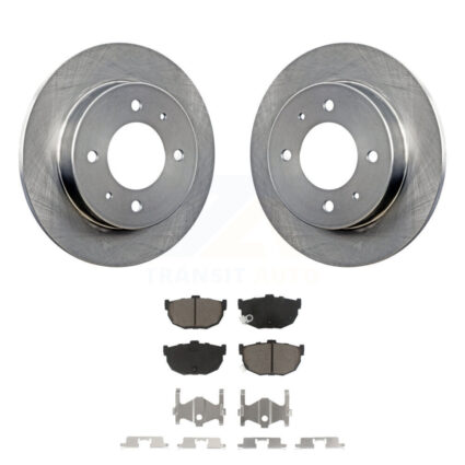 Rear Disc Brake Rotors And Ceramic Pads Kit For Hyundai Elantra Tiburon K8C-102084