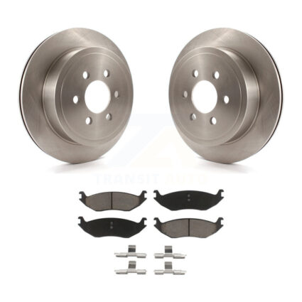 Rear Disc Brake Rotors And Ceramic Pads Kit For 2003 Dodge Durango K8C-102088