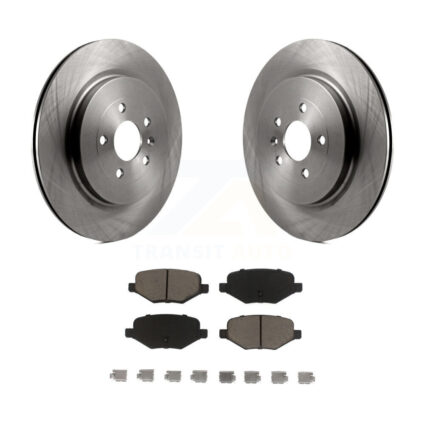 Rear Brake Rotor Ceramic Pad Kit For Ford Explorer Police Interceptor Utility Lincoln MKS K8C-102094