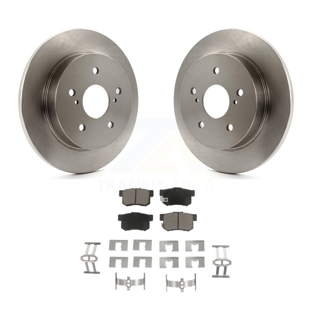 Rear Disc Brake Rotors And Ceramic Pads Kit For 2010-2013 Suzuki Kizashi K8C-102105