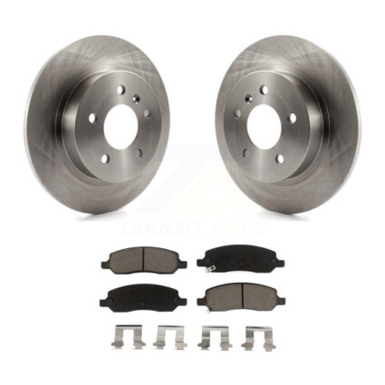 Rear Disc Brake Rotors And Ceramic Pads Kit For 2006-2011 Buick Lucerne Cadillac DTS K8C-102106