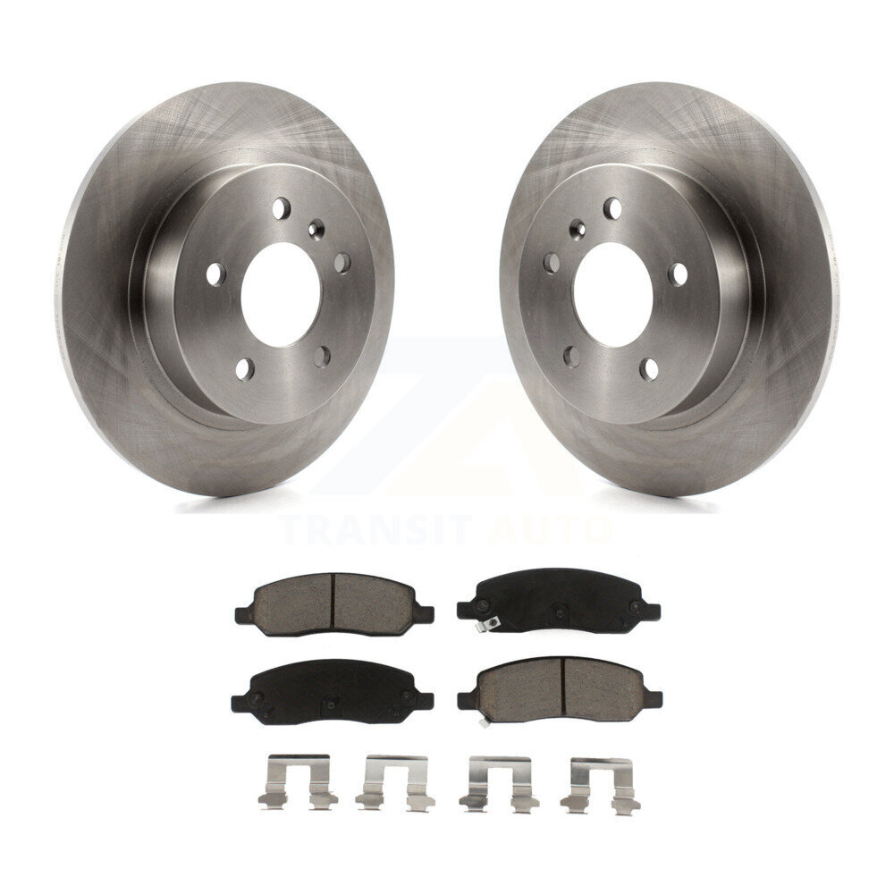 Rear Disc Brake Rotors And Ceramic Pads Kit For 2006-2011 Buick Lucerne Cadillac DTS K8C-102106