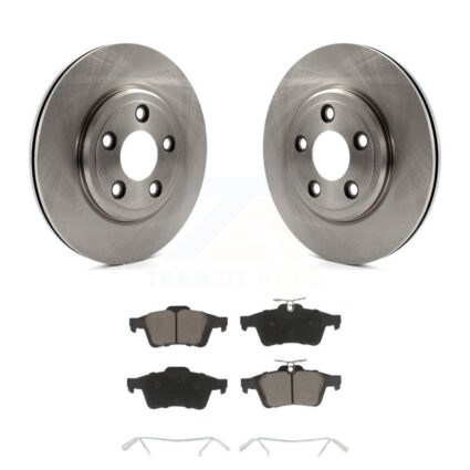 Rear Disc Brake Rotor & Ceramic Pad Kit For Jaguar Vanden Plas XJ8 To Chassis/VIN #G49700 K8C-102108