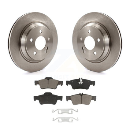 Rear Disc Brake Rotors And Ceramic Pads Kit For 2003-2006 Mercedes-Benz S430 S500 AWD K8C-102126