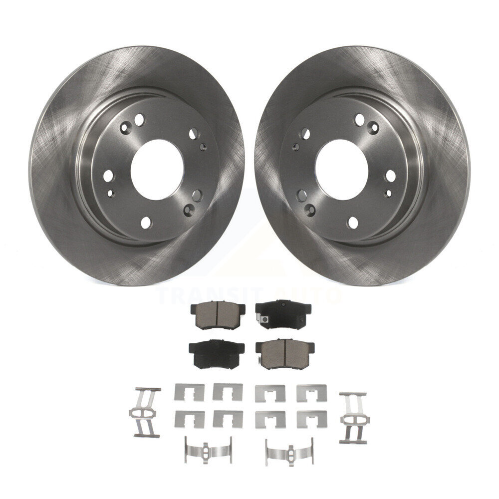 Rear Disc Brake Rotors And Ceramic Pads Kit For Honda Civic Acura CSX ILX K8C-102141
