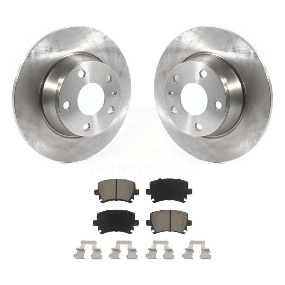 Rear Disc Brake Rotors Ceramic Pad Kit For Audi TT Quattro With 286mm Diameter Rotor K8C-102147