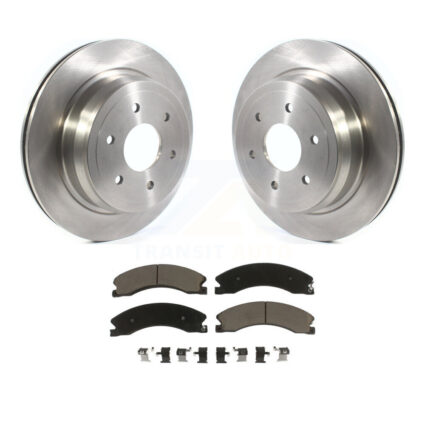 Rear Disc Brake Rotors And Ceramic Pads Kit For 2016-2024 Nissan TITAN XD K8C-102156