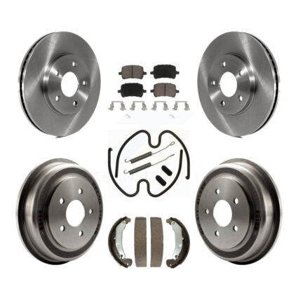 Front Rear Disc Brake Rotors Ceramic Pads And Drum Kit (7Pc) For Chevrolet HHR K8C-102199
