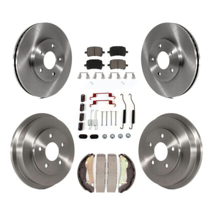 Front Rear Disc Brake Rotors Ceramic Pads And Drum Kit (7Pc) For Chevrolet HHR K8C-102201