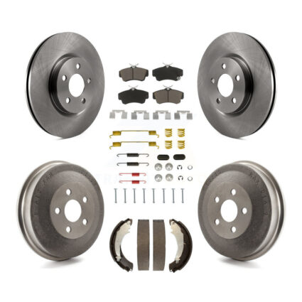 Front Rear Disc Brake Rotors Ceramic Pads And Drum Kit (7Pc) For Chrysler PT Cruiser K8C-102241