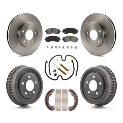 Front Rear Brake Rotor Ceramic Pad & Drum Kit (7Pc) For Pontiac Montana Chevrolet Venture K8C-102248