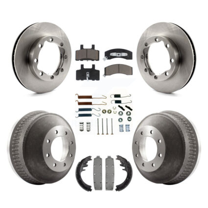 Front Rear Disc Brake Rotors Ceramic Pad Drum Kit (7Pc) For 1988-1989 K3500 GMC Chevrolet K8C-102286