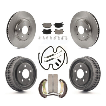 Front Rear Brake Rotor Ceramic Pad & Drum Kit (7Pc) For Chevrolet Malibu rear brakes K8C-102287