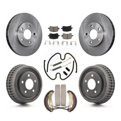 Front Rear Brake Rotor Ceramic Pad & Drum Kit (7Pc) For Chevrolet Malibu rear brakes K8C-102288