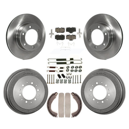 Front Rear Disc Brake Rotors Ceramic Pads And Drum Kit (7Pc) For Toyota 4Runner K8C-102327