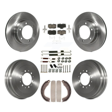 Front Rear Disc Brake Rotors Ceramic Pads And Drum Kit (7Pc) For Toyota 4Runner K8C-102329