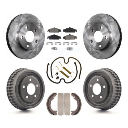 Front Rear Brake Rotor Ceramic Pad & Drum Kit (7Pc) For Pontiac Grand Am Chevrolet Malibu K8C-102332