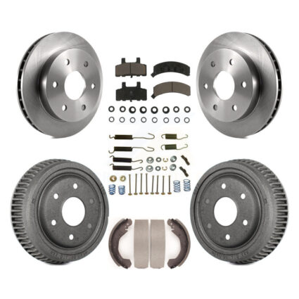 Front Rear Disc Brake Rotor Ceramic Pad Drum Kit (7Pc) For 1992-1994 Chevrolet Blazer 4WD K8C-102368