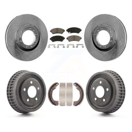 Front Rear Brake Rotor Ceramic Pad & Drum Kit For Pontiac Montana Buick Century Chevrolet K8C-102385