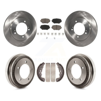Front Rear Disc Brake Rotors Ceramic Pads And Drum Kit For Suzuki Grand Vitara K8C-102396