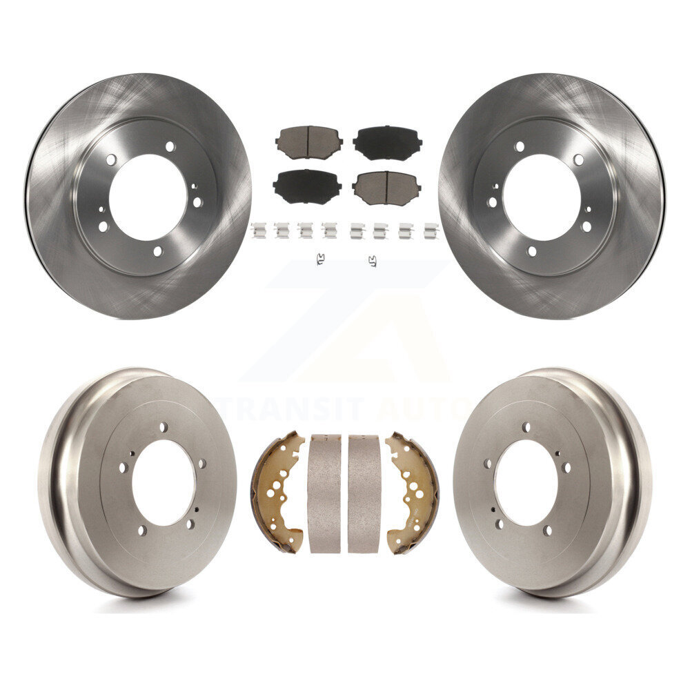 Front Rear Disc Brake Rotors Ceramic Pads And Drum Kit For Suzuki XL-7 Grand Vitara K8C-102397