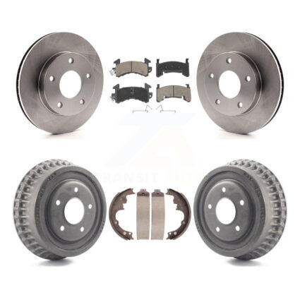 Front Rear Brake Rotor Ceramic Pad Drum Kit For Chevrolet S10 GMC S15 Blazer Jimmy Sonoma K8C-102398