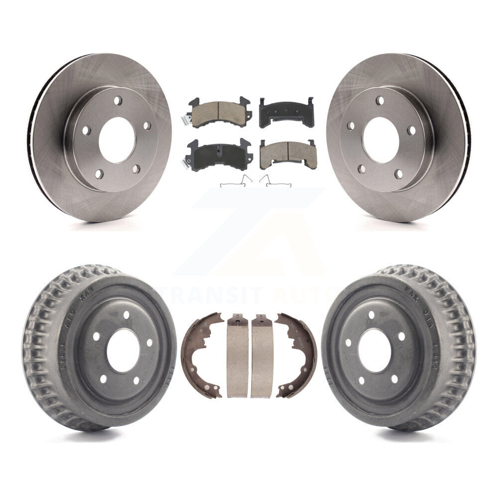 Front Rear Brake Rotor Ceramic Pad Drum Kit For Chevrolet S10 GMC S15 Blazer Jimmy Sonoma K8C-102398