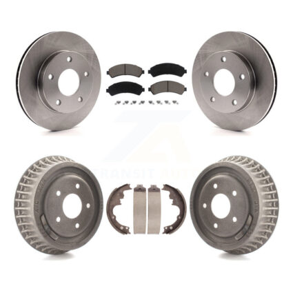 Front Rear Disc Brake Rotors Ceramic Pad And Drum Kit For 1997 Chevrolet Blazer GMC Jimmy K8C-102401