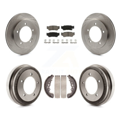 Front Rear Brake Rotor Ceramic Pad Drum Kit For 2000-2004 Chevrolet Tracker Suzuki Vitara K8C-102405