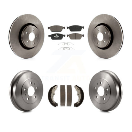 Front Rear Brake Rotor Ceramic Pad & Drum Kit For Ford Focus ST With 335mm Diameter K8C-102419