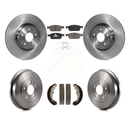 Front Rear Brake Rotor Ceramic Pad & Drum Kit For Ford Focus ST With 320mm Diameter K8C-102421