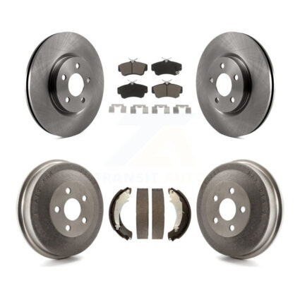 Front Rear Brake Rotor Ceramic Pad & Drum Kit For Chrysler PT Cruiser Naturally Aspirated K8C-102424