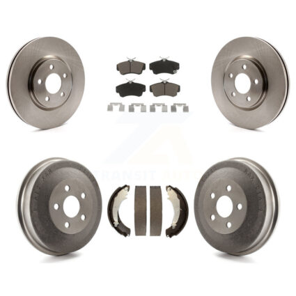 Front Rear Disc Brake Rotor Ceramic Pad And Drum Kit For Chrysler PT Cruiser Turbocharged K8C-102425