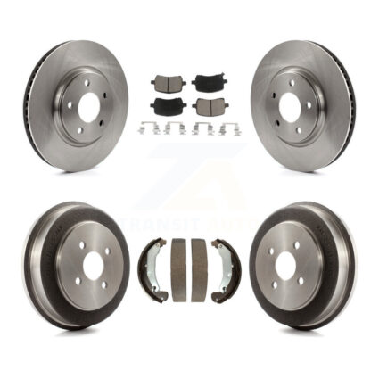 Front Rear Brake Rotors Ceramic Pad Drum Kit For 06 Pontiac Pursuit With Disc Brakes K8C-102433