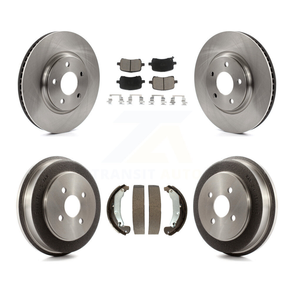 Front Rear Brake Rotors Ceramic Pad Drum Kit For 06 Pontiac Pursuit With Disc Brakes K8C-102433