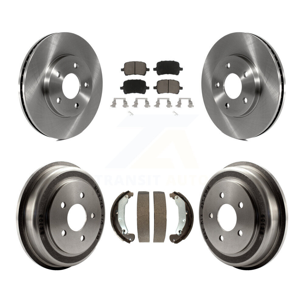 Front Rear Disc Brake Rotors Ceramic Pads And Drum Kit For Chevrolet HHR K8C-102440