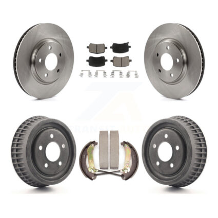 Front Rear Brake Rotors Ceramic Pad & Drum Kit For 2004 Chevrolet Malibu rear brakes K8C-102441