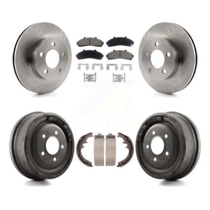 Front Rear Disc Brake Rotors Ceramic Pad & Drum Kit For Ford Ranger Mazda B4000 B3000 4WD K8C-102446