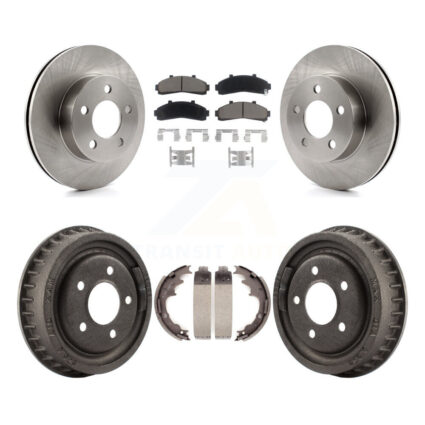 Front Rear Disc Brake Rotors Ceramic Pad & Drum Kit For Ford Ranger Mazda B4000 B3000 4WD K8C-102447