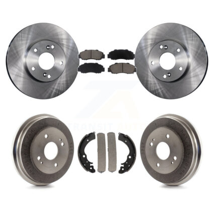 Front Rear Disc Brake Rotors Ceramic Pads And Drum Kit For 1998-2002 Honda Accord 3.0L K8C-102448