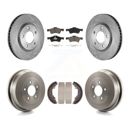 Front Rear Disc Brake Rotors Ceramic Pad Drum Kit For Dodge Caravan Grand Chrysler Town & K8C-102456